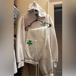 White Fox Boutique Offstage Hoodie Glacier Grey Hoodie and Joggers Set